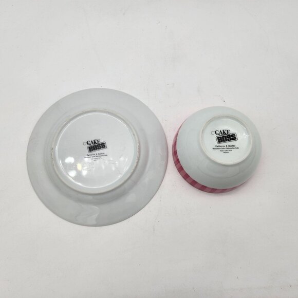 Cake Boss Bowl and Plate Set Pink - Picture 4 of 4